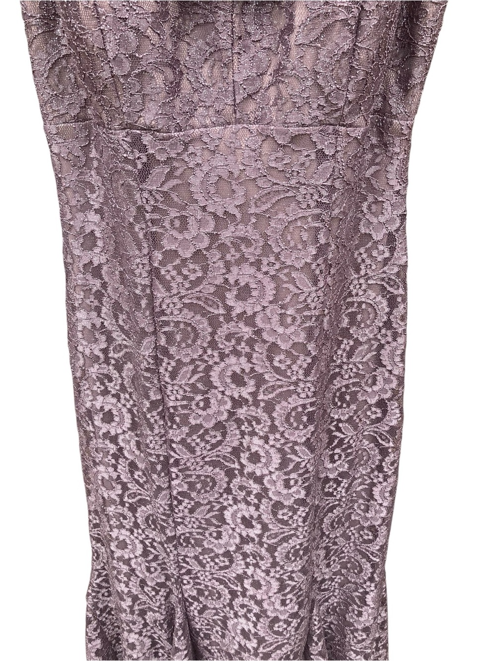 R&M Richards Lavender Lace Evening Gown Size 6 | Elegant Wedding Guest & Formal - Picture 7 of 11
